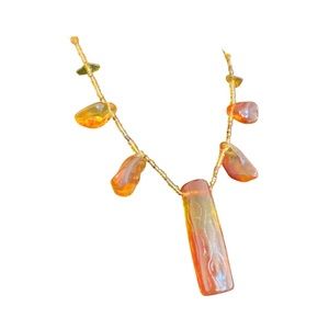 ***SOLD*** Bohemian Beaded Necklace with Pendant